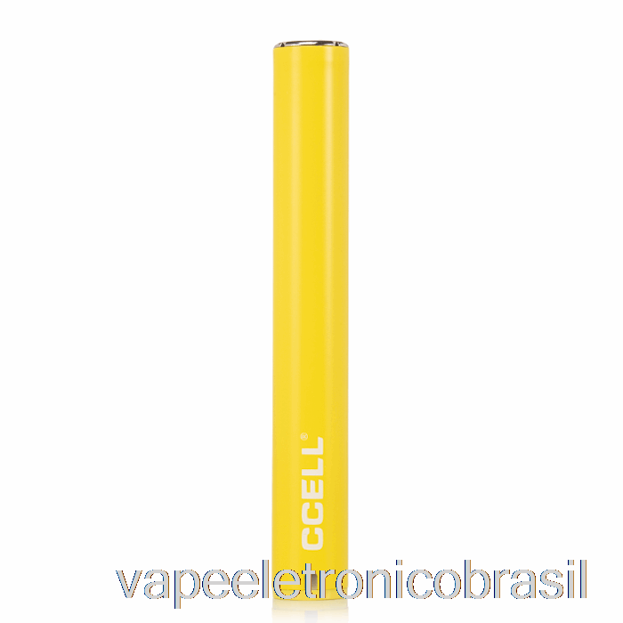 Vape Eletrônico Ccell M3 Plus Vaporizador Bateria Amarelo Fosco